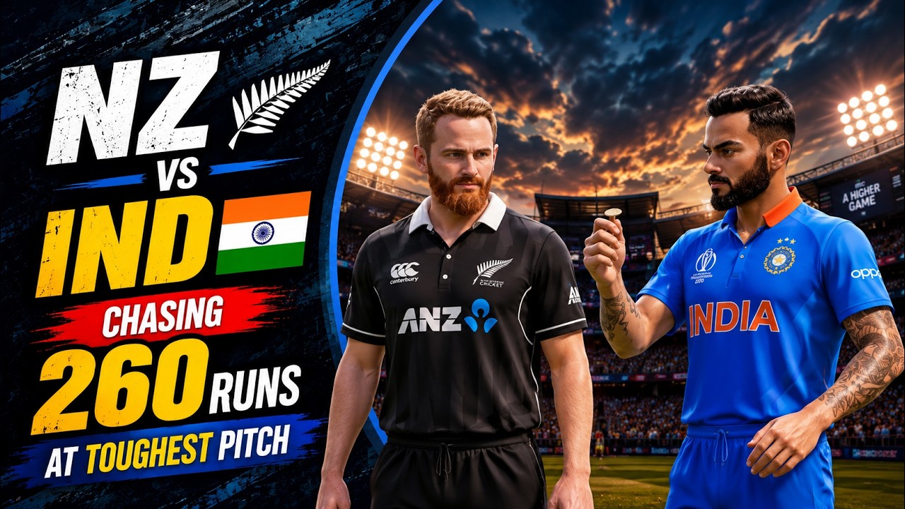 CAN INDIA CHASE 260 ON THIS PITCH?! 🤯IND vs NZ |Cricket 26 ODI