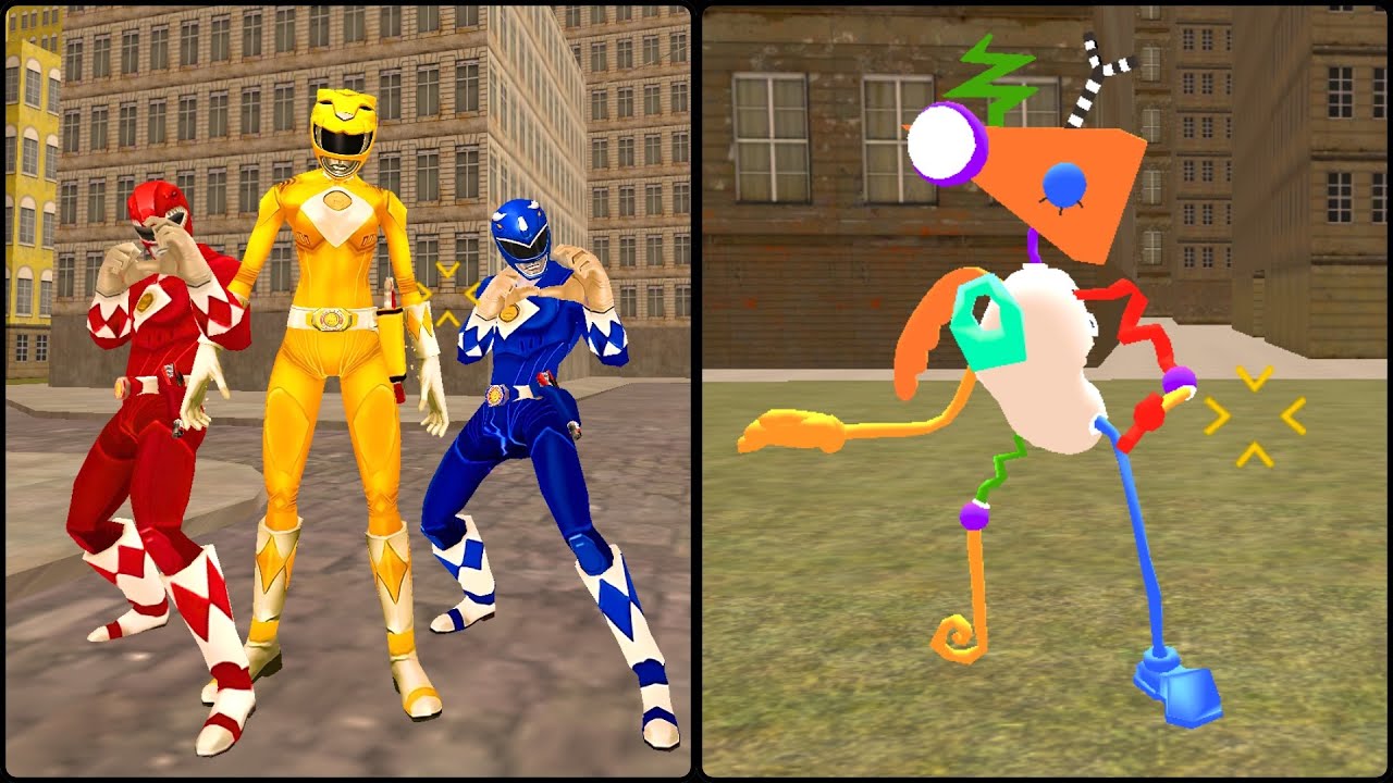 MONSTERS BATTLE POWER RANGERS VS DIGITAL CIRCUS (Garry’s Mod)