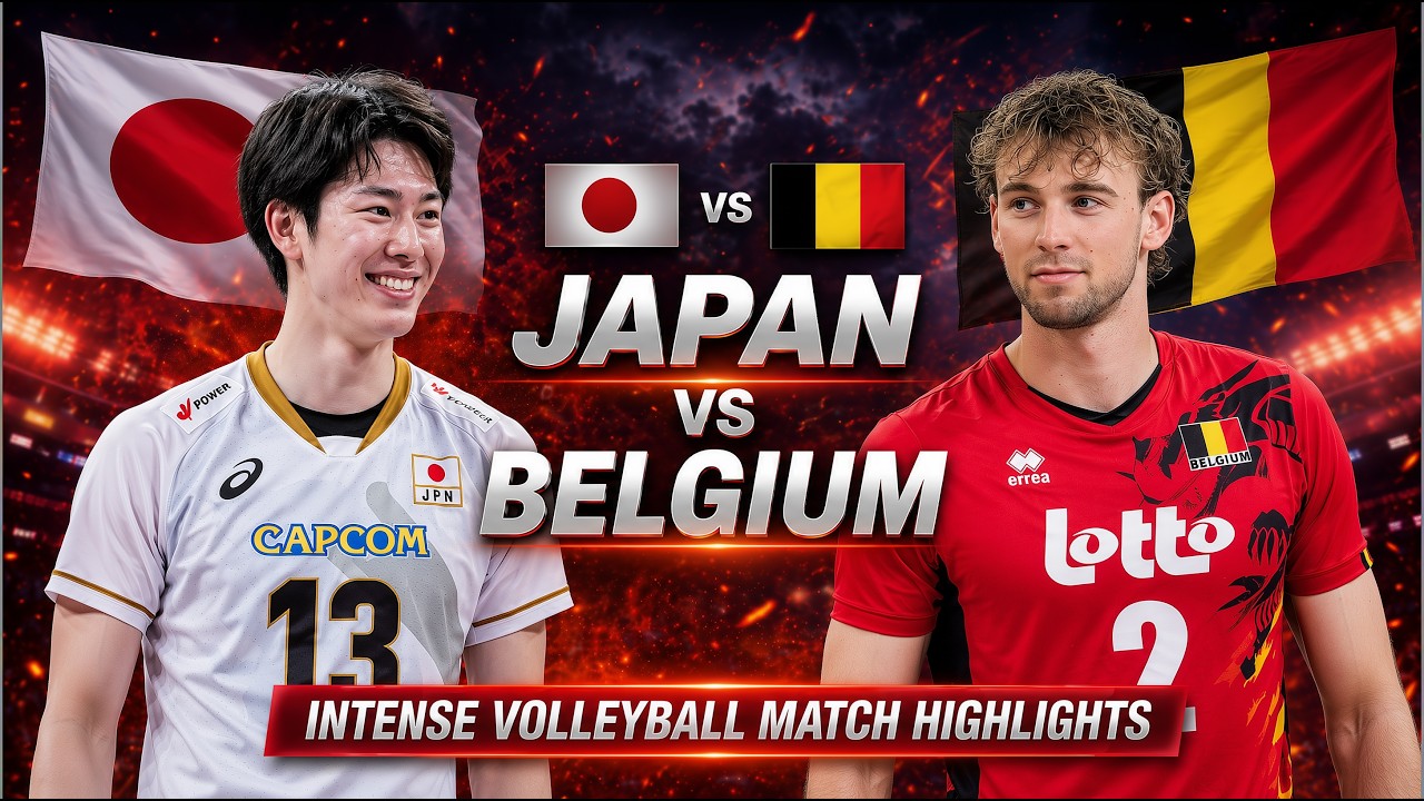 Japan vs Belgium Epic Volleyball Highlights | Men's VNL 2026