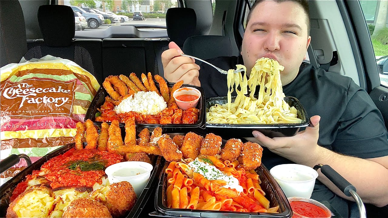 My Birthday Cheesecake Factory • MUKBANG