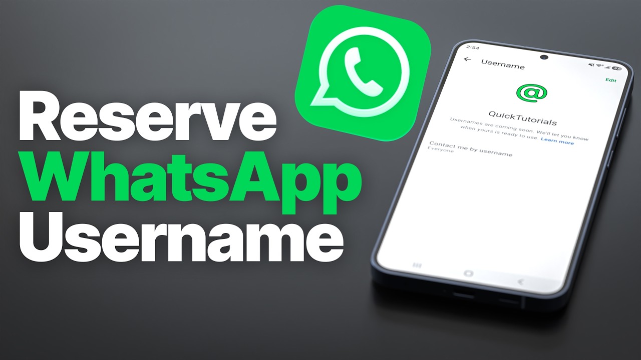 How to Create a WhatsApp Username (Reserve Your @Username Before It&rsquo;s Taken)