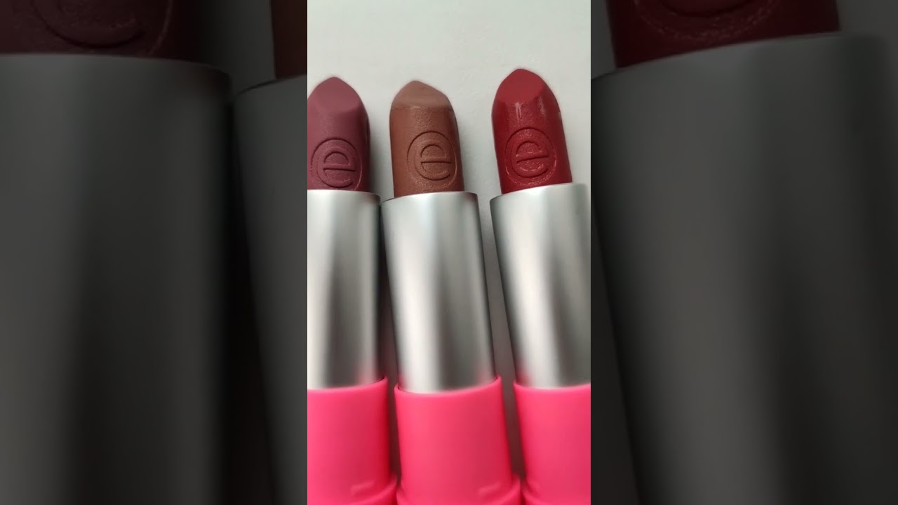 ESSENCE hydra MATTE lipstick #essence #помада #свотчи #косметика #lipstick #makeup #elkinpopobim