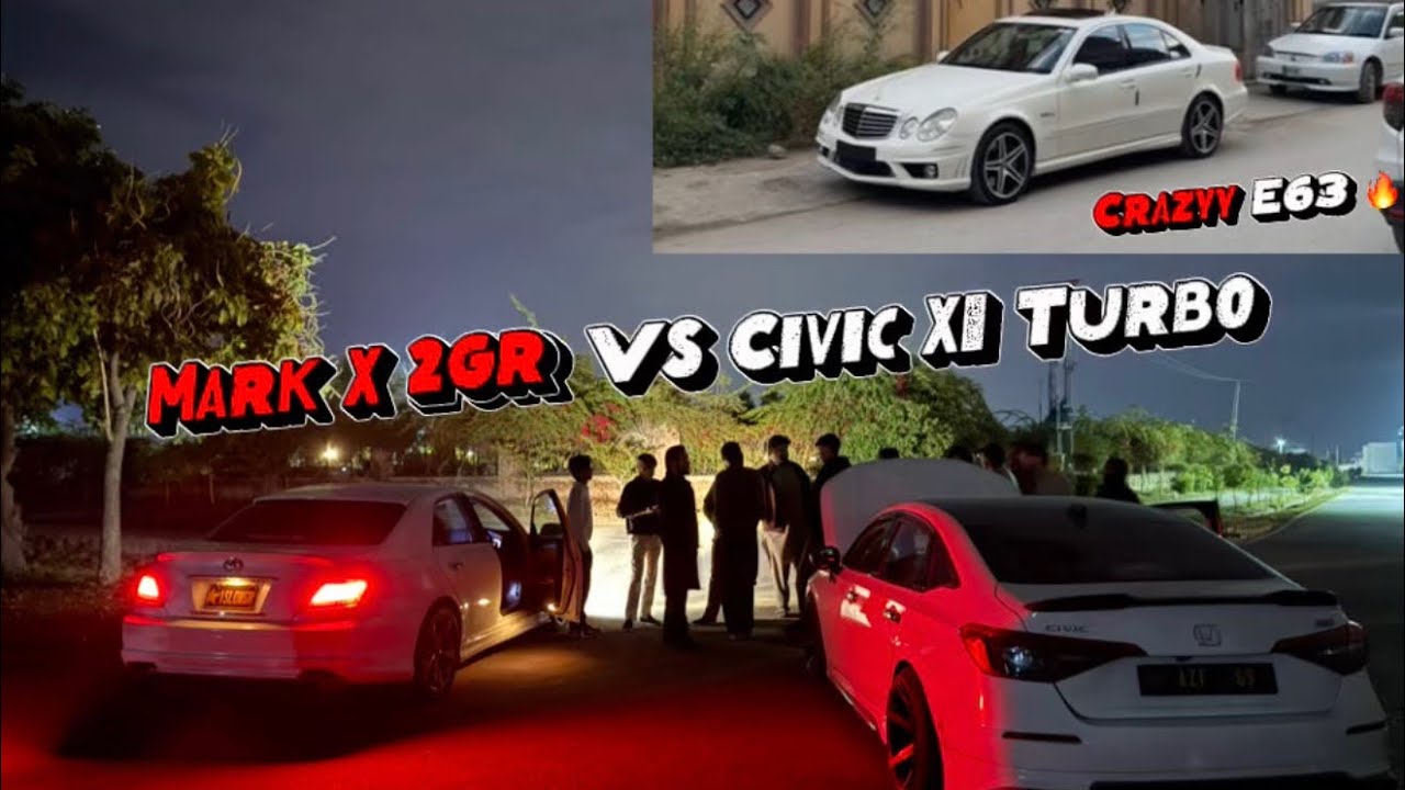 Friendly races between Mark X and Civic XI Turbo | Stage 2 E63 🔥 | Team DRC