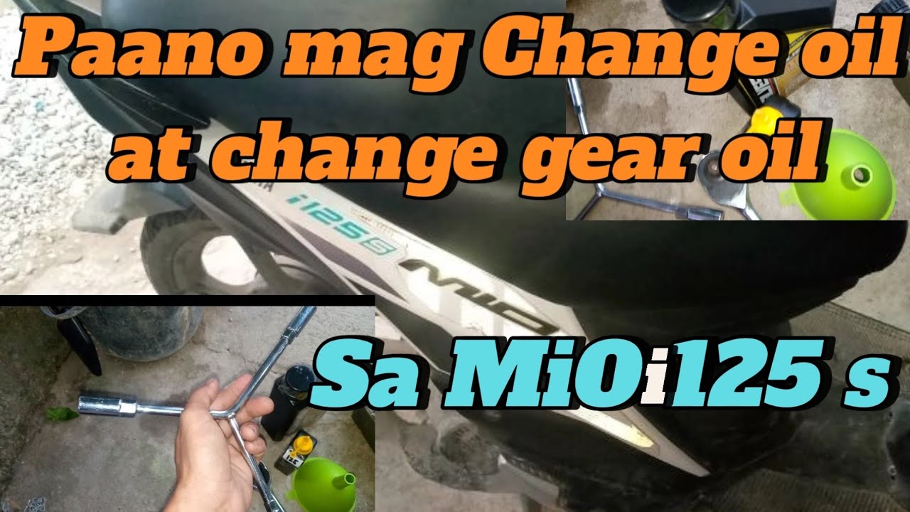 Paano mag Change oil at  Change Gear oil sa motor  Mio I 125s Step By Step DIY  @Tropa Macoy