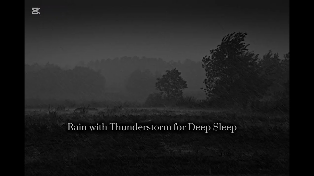 1 Hour Heavy Rain & Thunderstorm at Night 🌩️ | Dark Storm Sounds for Deep Sleep