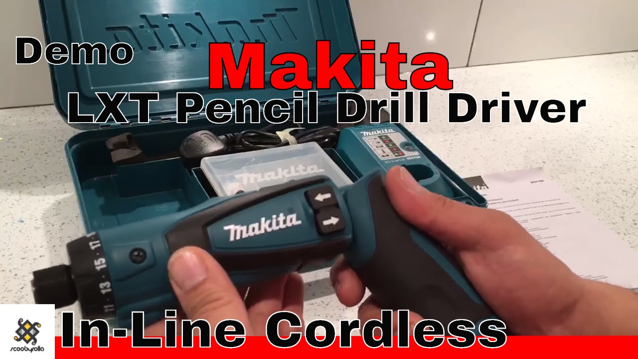 Распаковка и демонстрация аккумуляторной дрели-шуруповерта Makita LXT DF012DSE