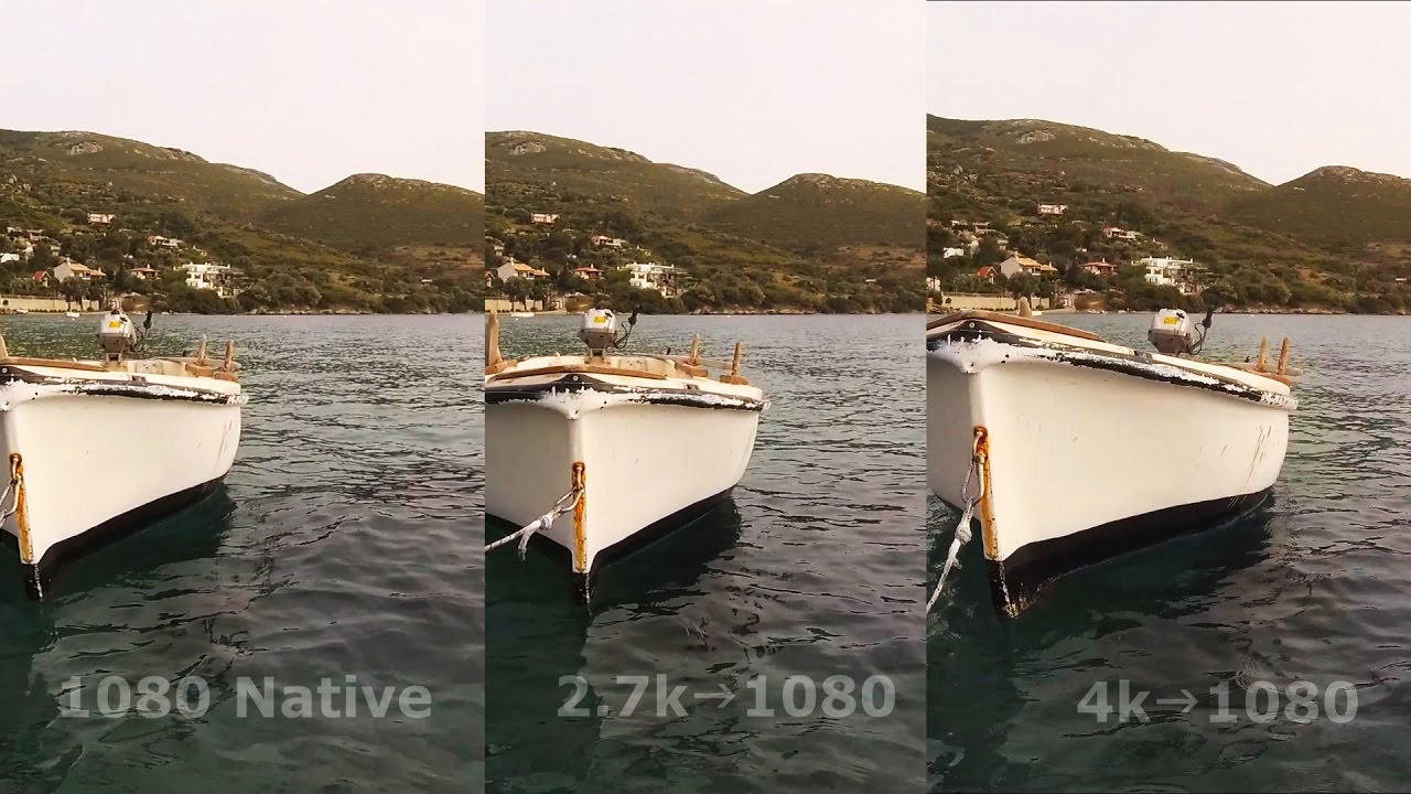 YI 4k | Downscaled Resolutions Comparison (4k to 1080, 2.7 to 1080, Native 1080)