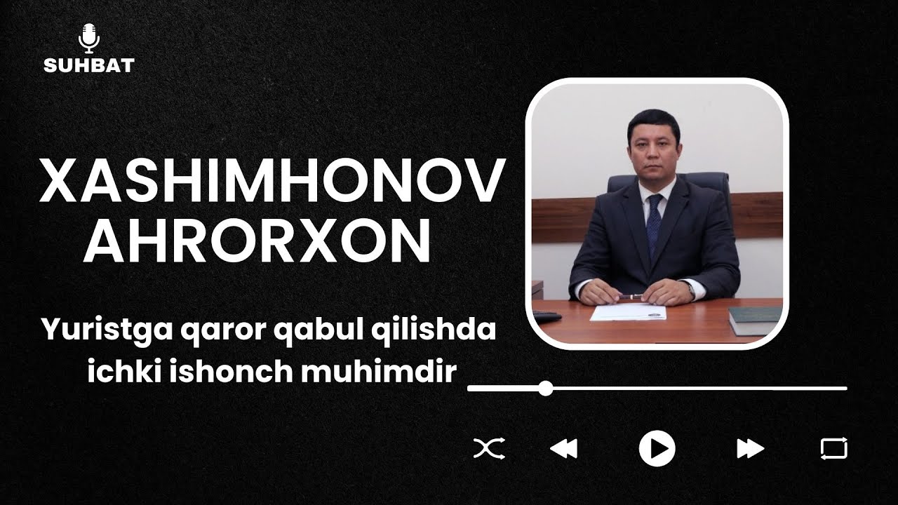 Yuristga qaror qabul qilishda ichki ishonch muhimdir
