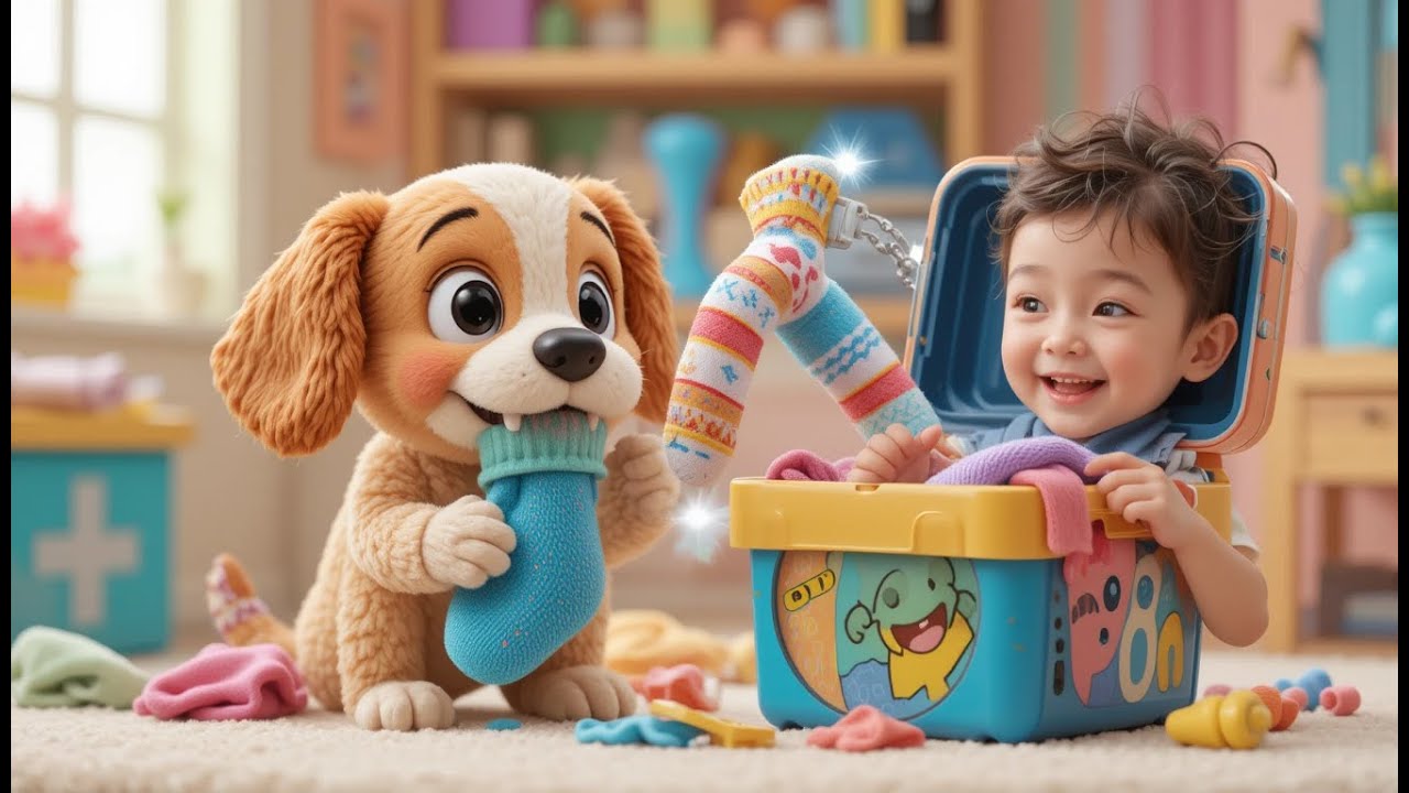 The Lost Sock Mystery | Fun Problem-Solving Song for Kids | Learn Matching, Routines & Teamwork 🧦🔍🎶
