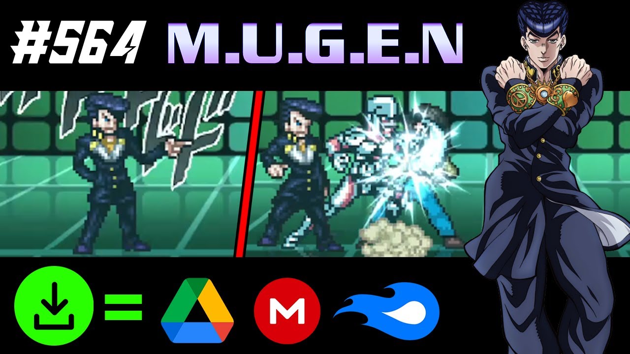 JOSUKE JUS CHAR SHOWCASE + DOWNLOAD | Mugen Showcase #564