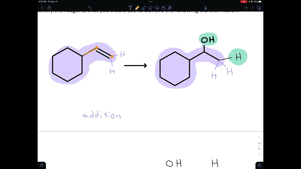 Practice Quiz: One-Step Synthesis with Oxymercuration-Demercuration