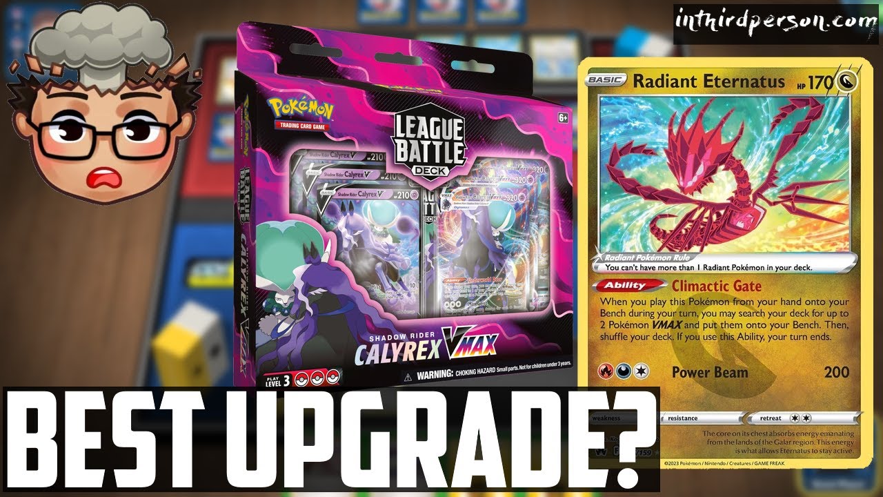 Upgrade Your Shadow Rider Calyrex VMAX League Battle Deck with Radiant Eternatus! (Pokemon TCG)