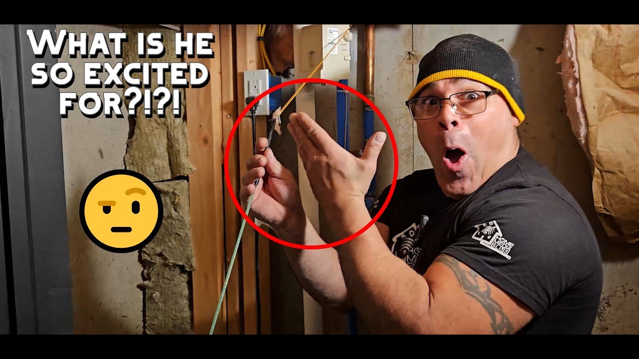 Fishing a wire thru the walls without making holes....WHAT?