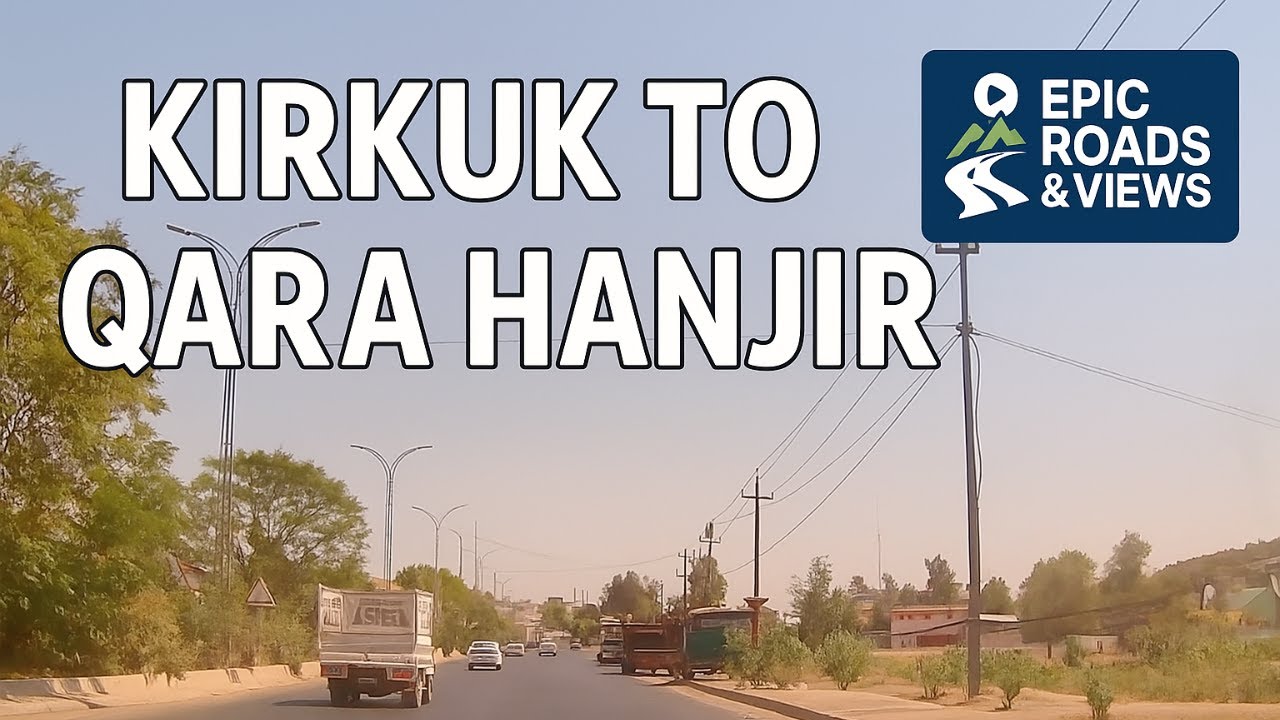 Kirkuk to Qara Hanjir 🚗 | Scenic Iraq Road Trip in 4K | Relaxing POV Drive