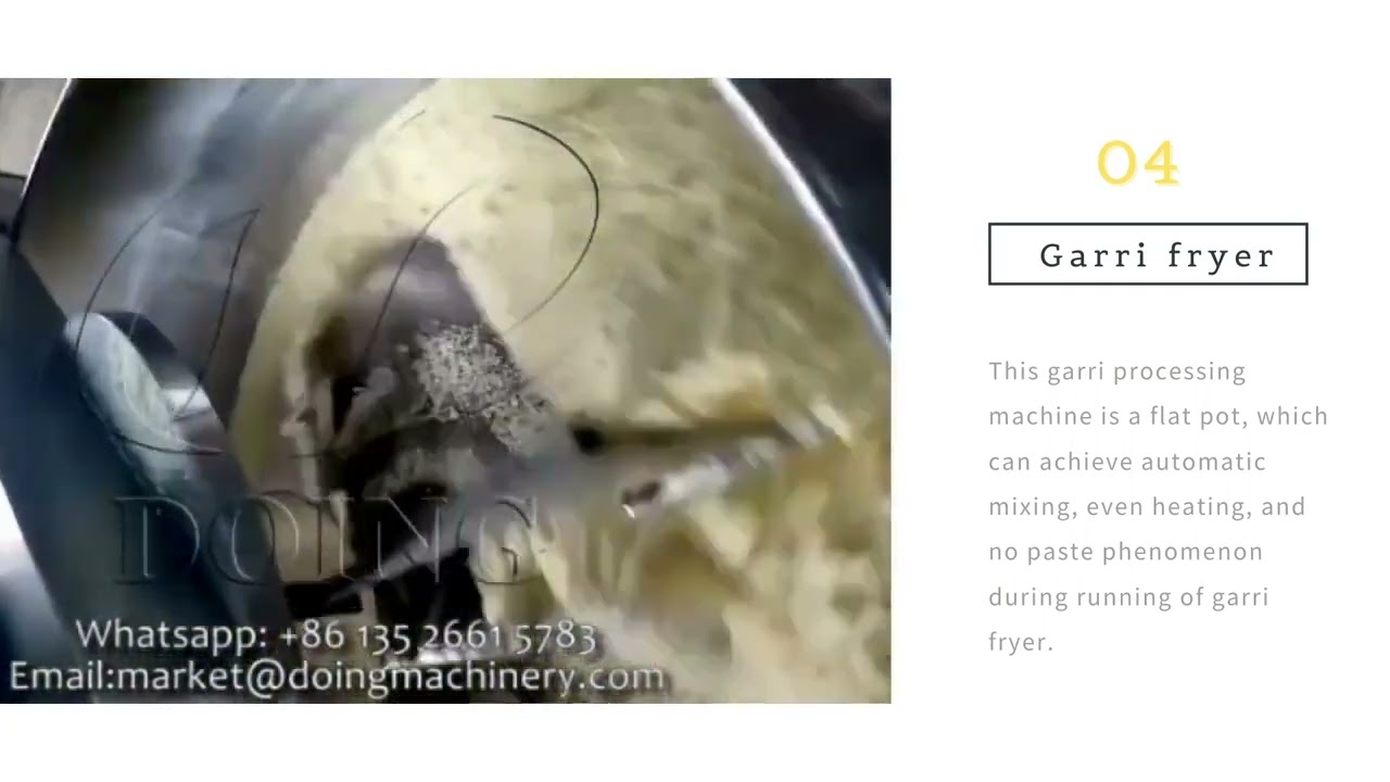 Garri Making Machine with New Garri Production Process