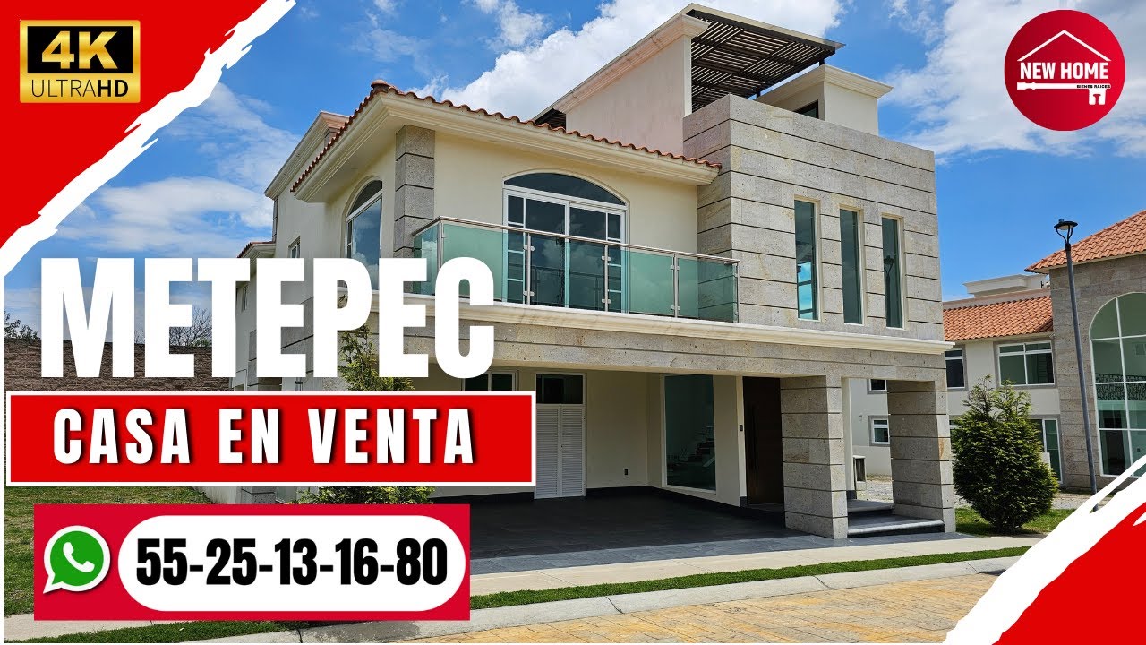 CASA EN VENTA EN METEPEC CON AMENIDADES 