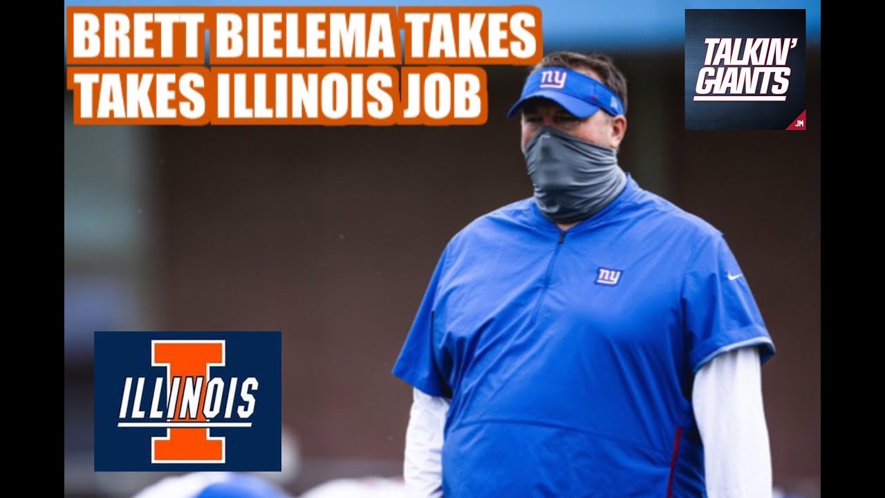 Giants Coach Brett Bielema takes Illinois Head Coach job