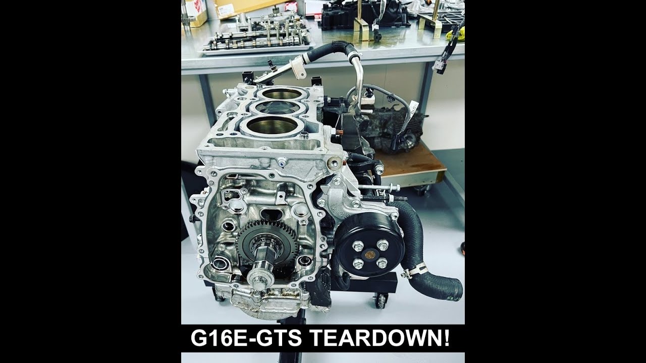 G16E-GTS engine teardown preparation for the GR Yaris big turbo build