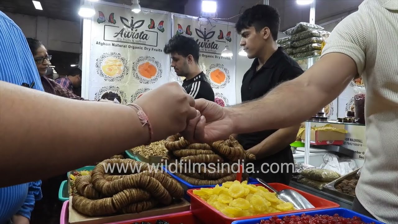 Inside IITF Pragati Maidan | Afghan Figs, Nuts & Premium Food Stalls