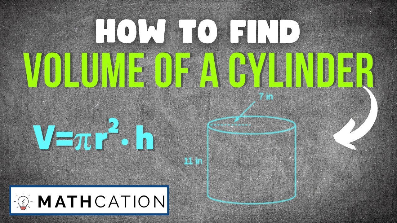 How to find the Volume of a Cylinder using Right Circular Cylinder Volume