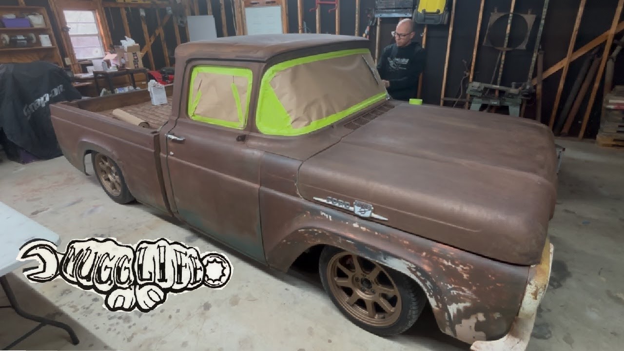 DIY Spray-On Clear Coat on Classic Truck | Rust Repair & Shop Projects