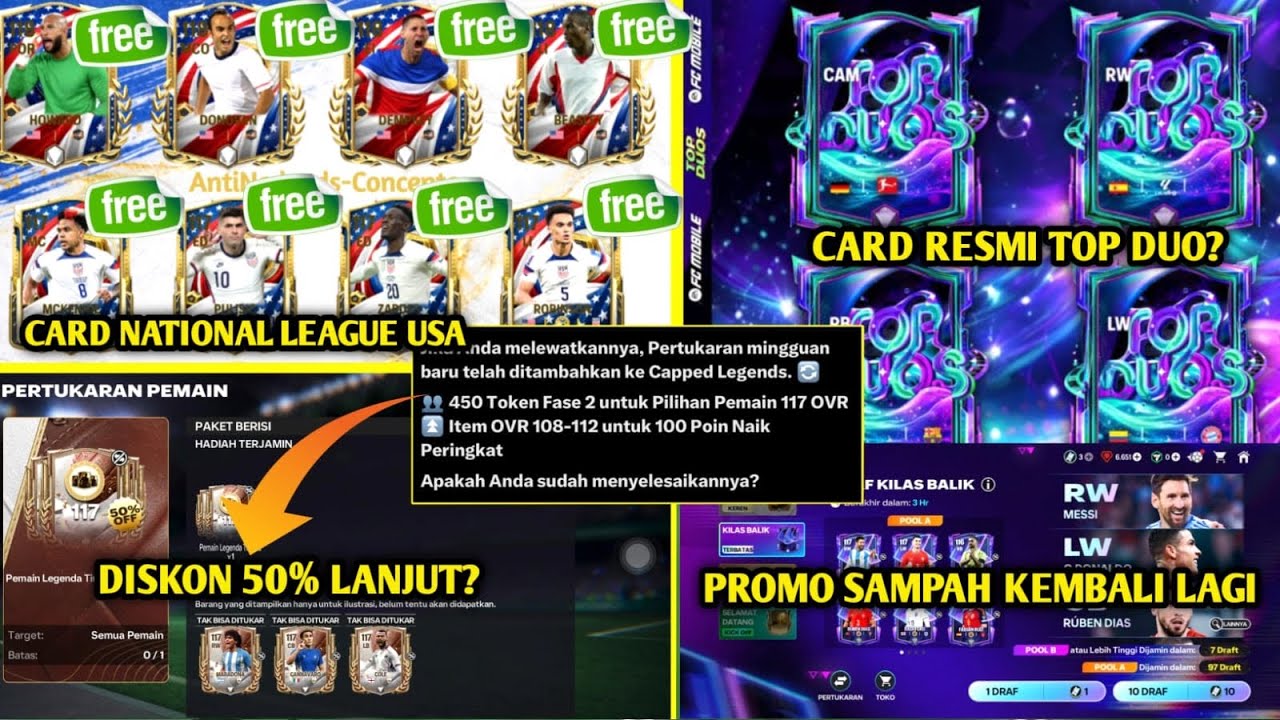 PENTING❗️PROMO 50% DIRESET? BAHAS SEMUA INFO FC MOBILE HARI INI & GACHA 21K GEMS DEMI MARADONA