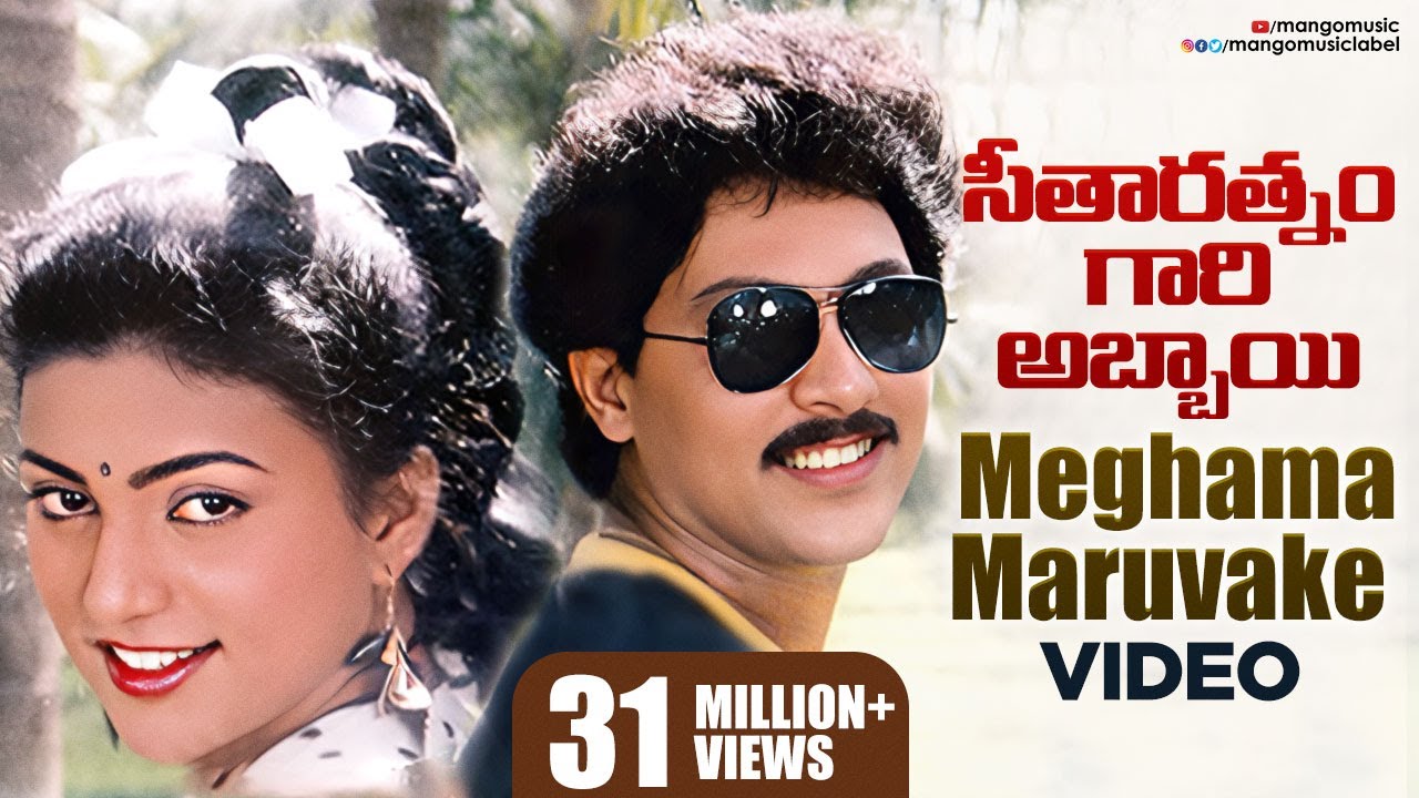 Seetharatnam Gari Abbayi Telugu Movie Songs | Meghama Maruvake Full Video Song | Roja | Vinod Kumar