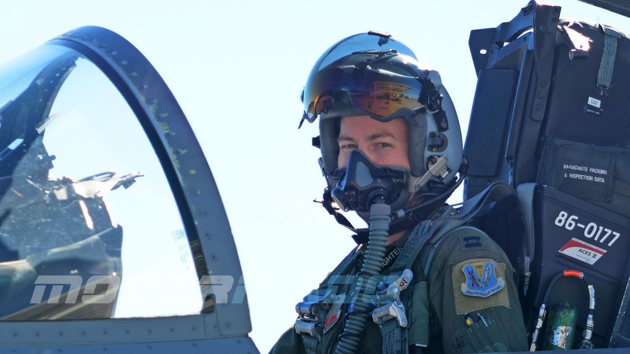 Красивый самолет, Взлет истребителя F-15 Eagle, Национальная гвардия Флориды