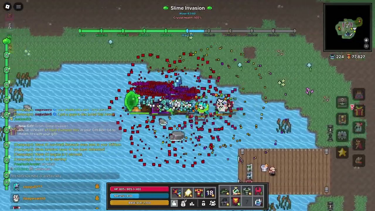 Roblox: Pixel Quest! - Slime Invasion