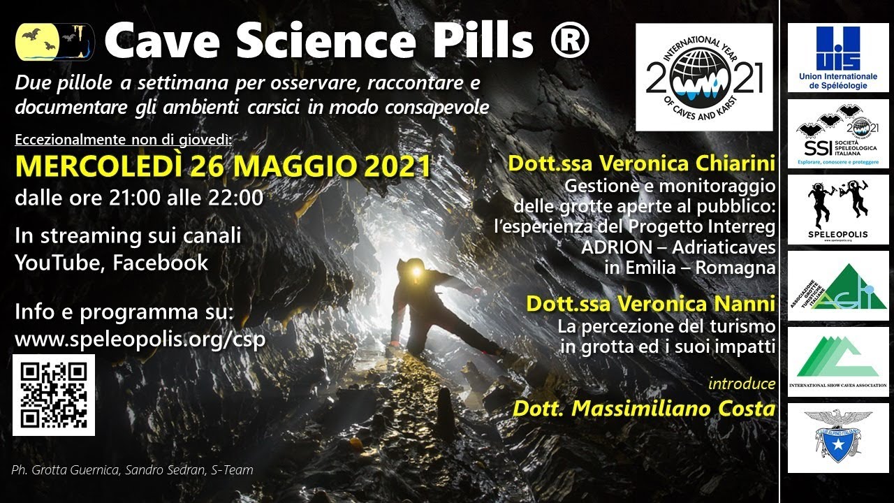 CAVE SCIENCE PILLS EPISODE 16 - MERCOLEDI' 26 MAGGIO 2021 ORE 21:00