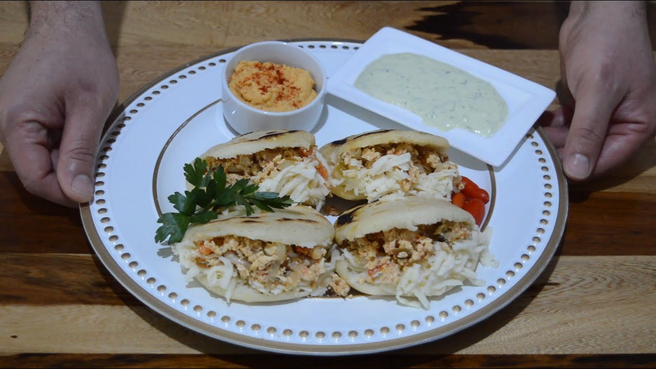 Receta super fácil #arepas Venezolanas, relleno vegano y vegetariano. #RECETA #VEGANA #VEGETARIANA