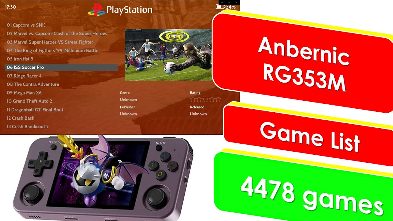 Anbernic RG353M Games List