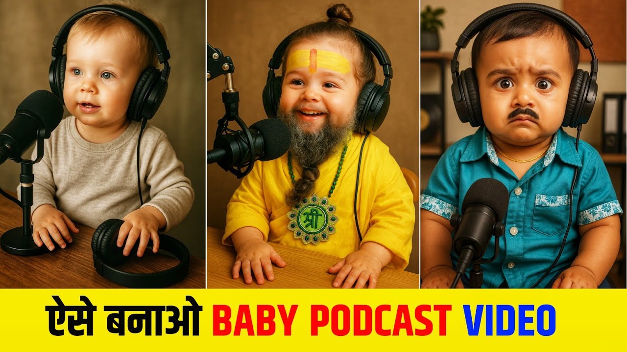 Baby podcast ai video kaise banaye | Baby podcast ai video generator free | Ai video tutorial
