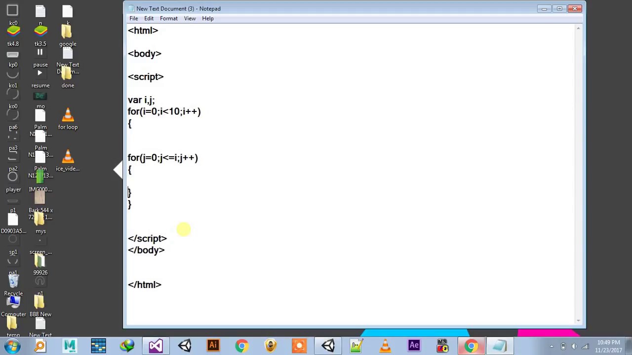 how to make a amazing pattern in html using for loop -daily codes