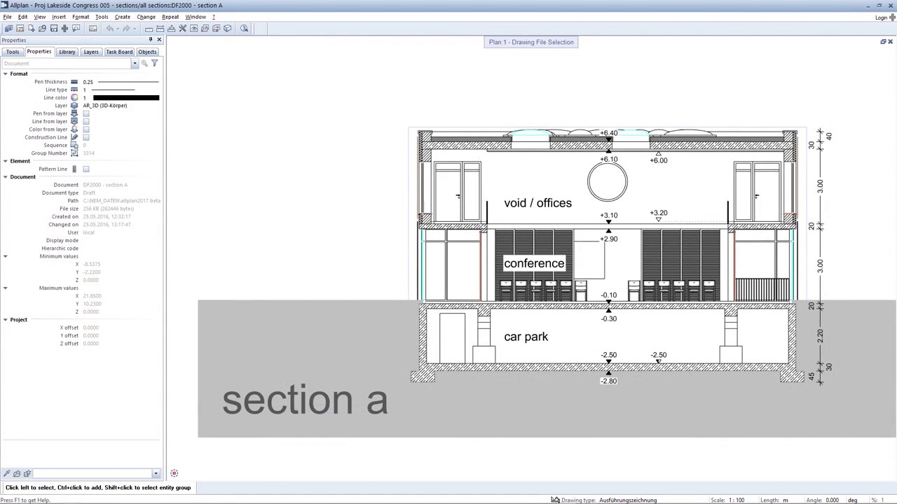 Allplan Architecture 2017 - Sections