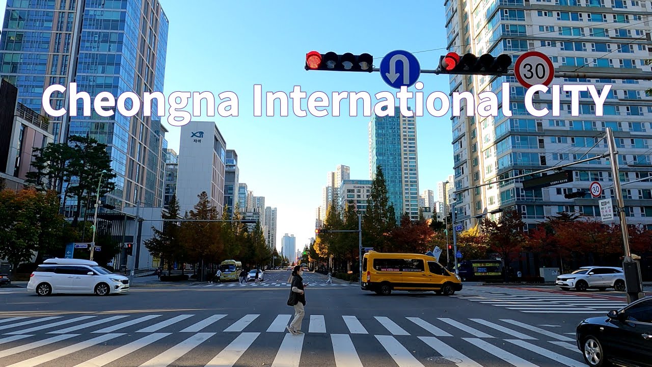 [4K] Driving Cheongna International CITY, INCHON KOREA(청나신도시 인천)