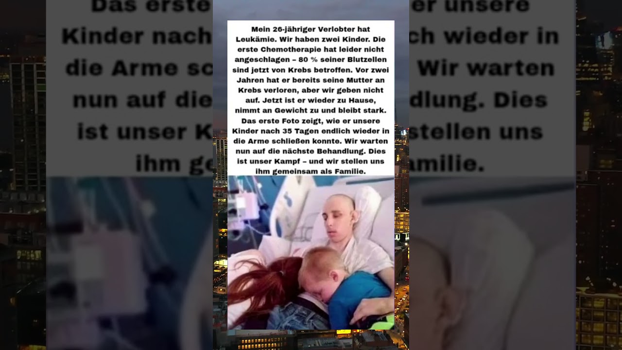 Er k&auml;mpft gegen Leuk&auml;mie &ndash; aber niemals allein 💪❤️ #wahregeschichte #familienliebe #hoffnung