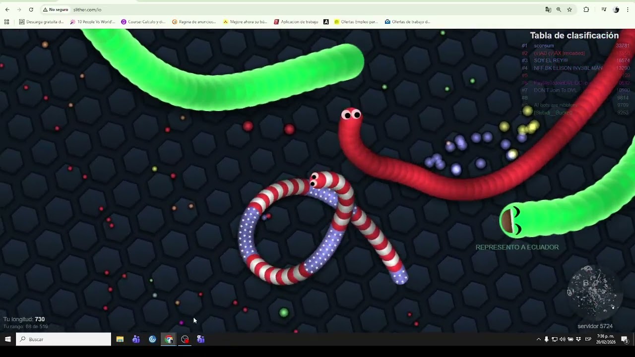 Can I Reach the Top 10 in 30 Minutes? 🐍🔥 (Slither.io No Commentary)
