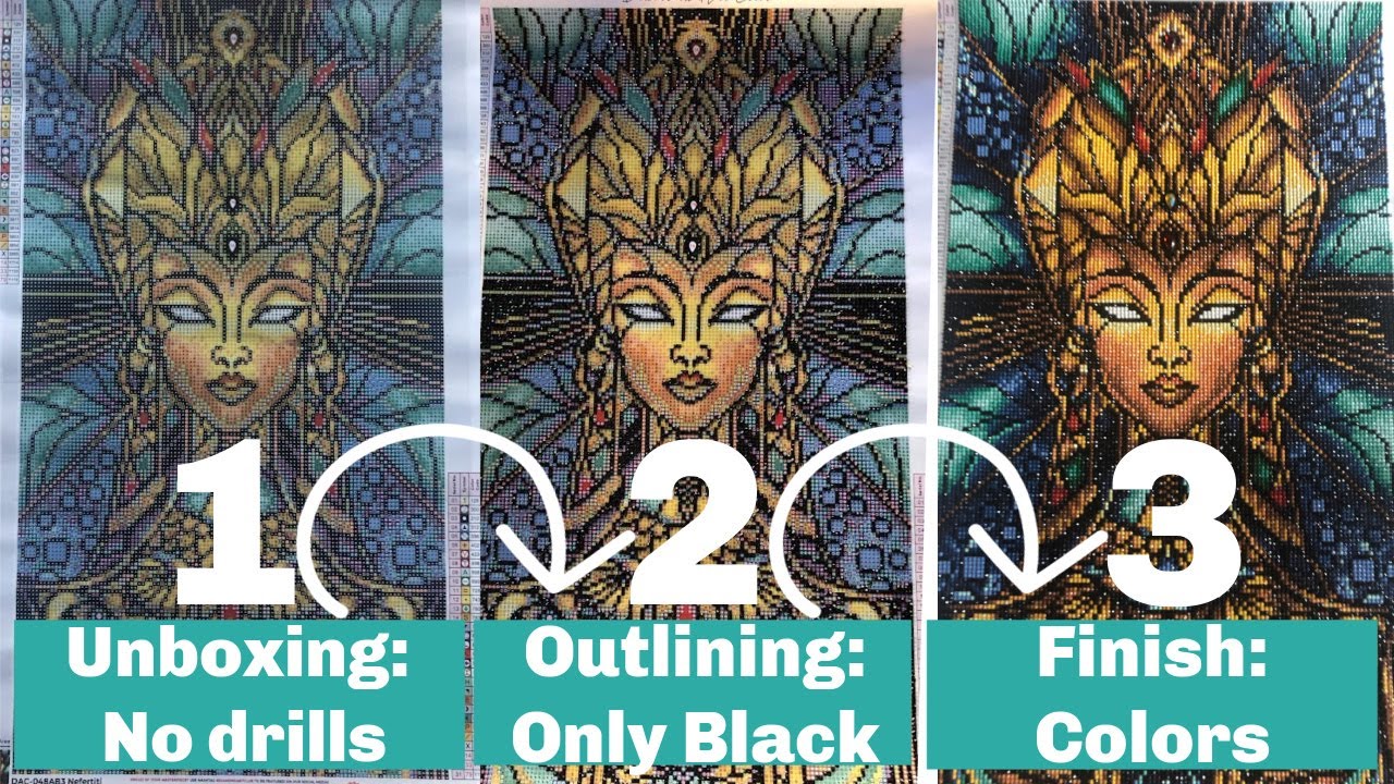 THREE in ONE - Diamond Art Club Mandie Manzano Nefertiti - (re)unboxing / progress / post review