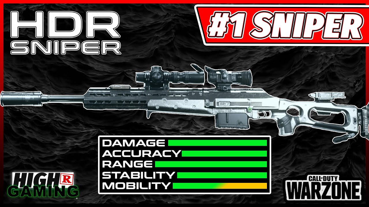 The HDR is the BEST SNIPER in WARZONE! *Pro Sniper Class* USE THIS! CoD Warzone MW