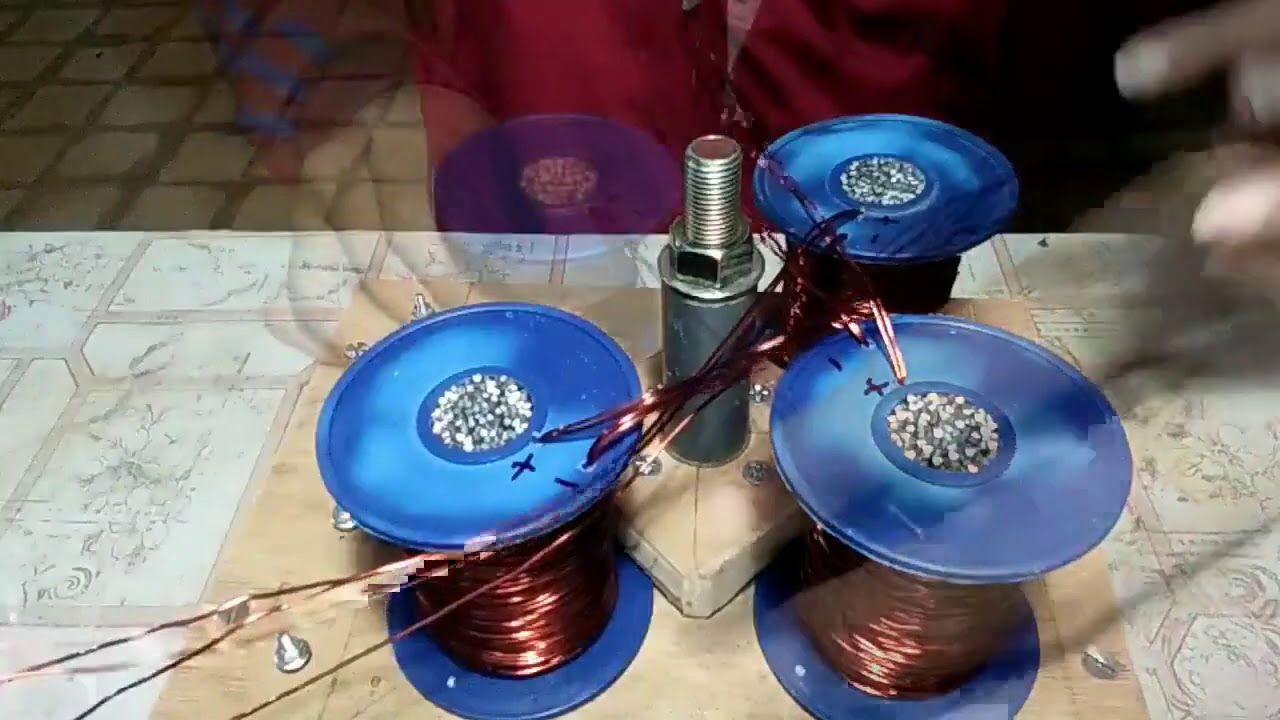 Merakit Bedini Motor Empat Inti Koil 7 Transistor