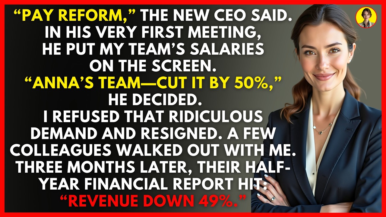 New CEO Cut My Pay 50%—3 Months Later I Returned to Take His Job.