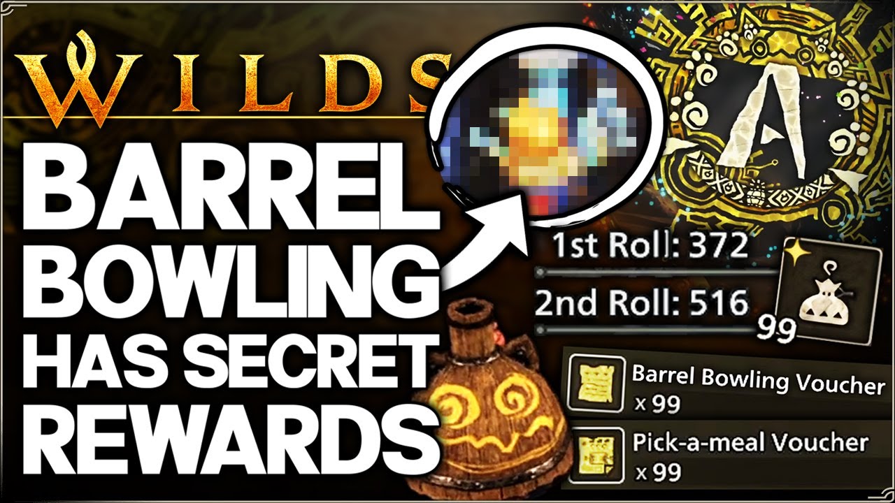 Monster Hunter Wilds - ALL Secret Barrel Bowling Unlocks & Rewards - Get Easy 100% A Rank & More!