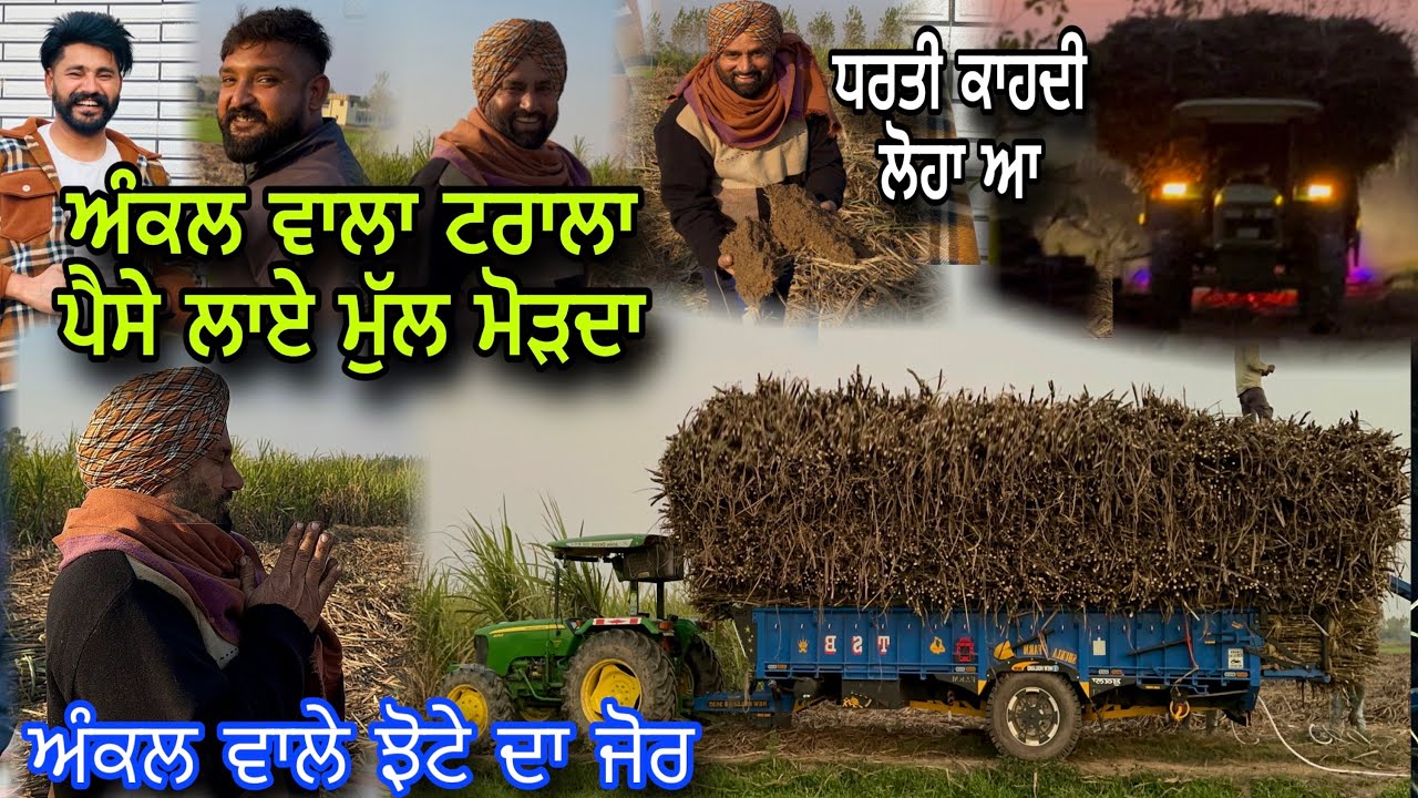 18 ਫੁੱਟੇ ਟਰਾਲੇ ਨਾਲੋਂ ਅੰਕਲ ਨੇ ਵੱਧ ਜੋਰ ਮਾਰੀਆ " 180 ਕੁਆਟਲ ਗੰਨਾ ਲੋਡ ਕੀਤਾ " 4x4 ਵੀ ਦੱਬਦਾ ਨੀ 🔥🔥