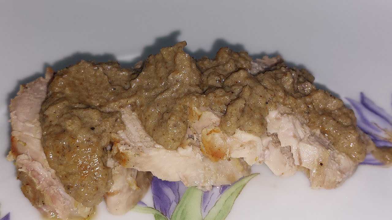 FILETTO DI MAIALE  CON SALSA AI FUNGHI / FRIGGITRICE AD ARIA/ AIR FRYER