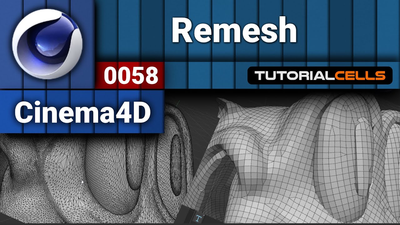 0058. remesh ( retopology ) tool in cinema 4d