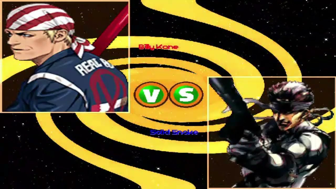 MG026 MUGEN - Billy Kane #24 vs. Solid Snake (GoldEX)