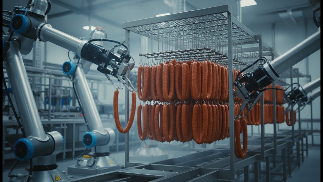 .Produce 100,000 sausages - the modern way.