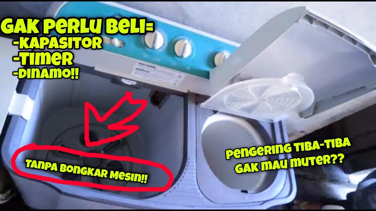 Cara mudah Atasi mesin cuci pengering tiba-tiba mati!!