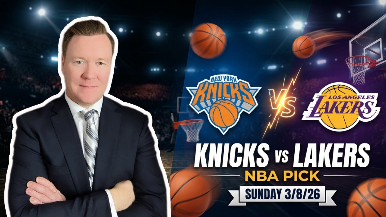 New York Knicks vs Los Angeles Lakers – NBA Pick l Sunday 3/8/26 l Vernon’s Bets, Picks & Prediction